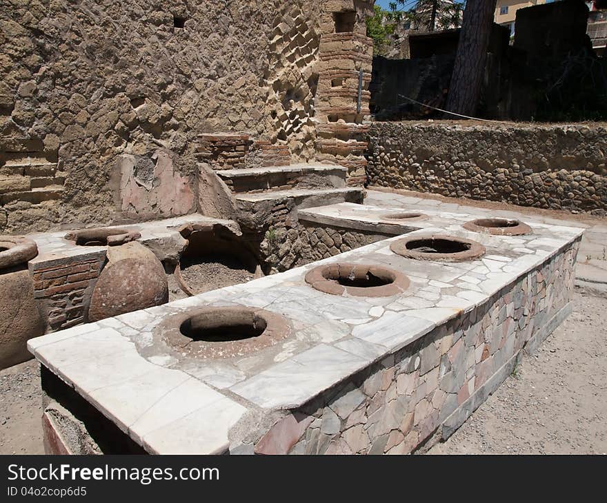 Ercolano buried town in Italy. Ercolano buried town in Italy