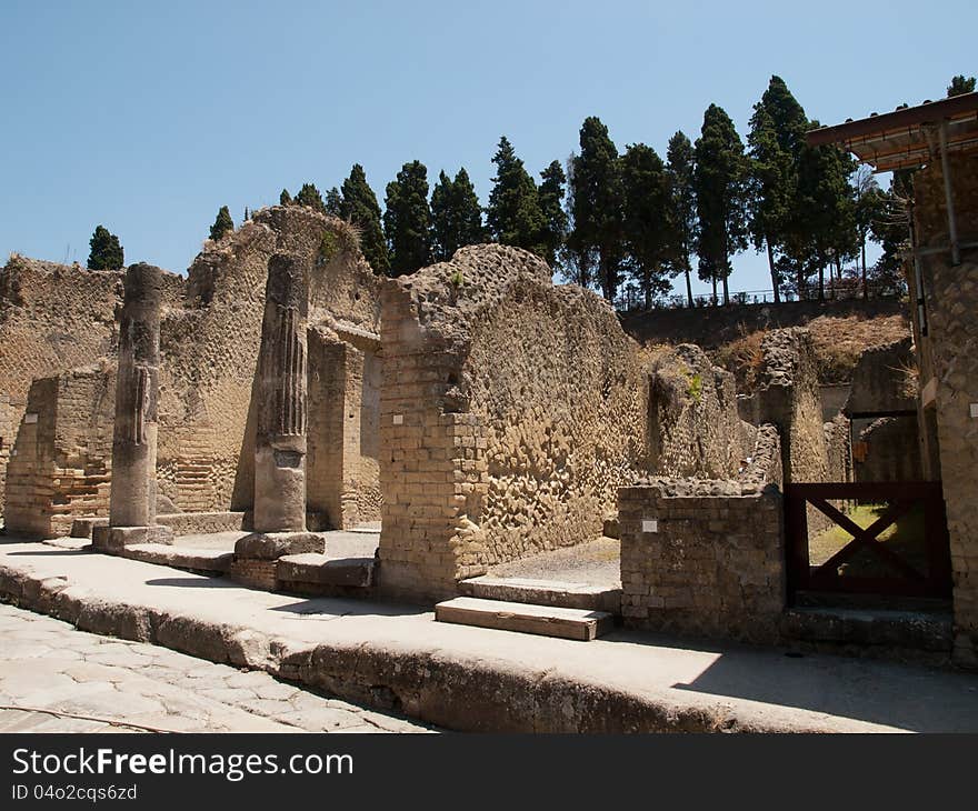 Ercolano buried town in Italy. Ercolano buried town in Italy