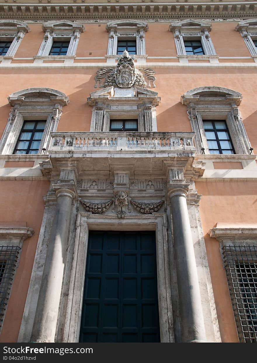 Decorative entrance to the Lateran Palace. Decorative entrance to the Lateran Palace