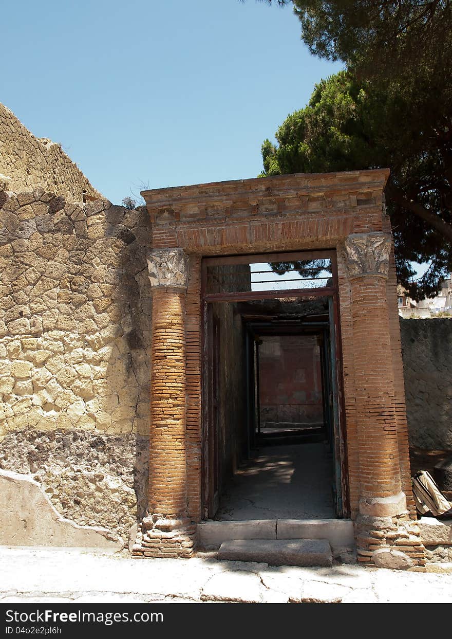 Ercolano buried town in Italy. Ercolano buried town in Italy