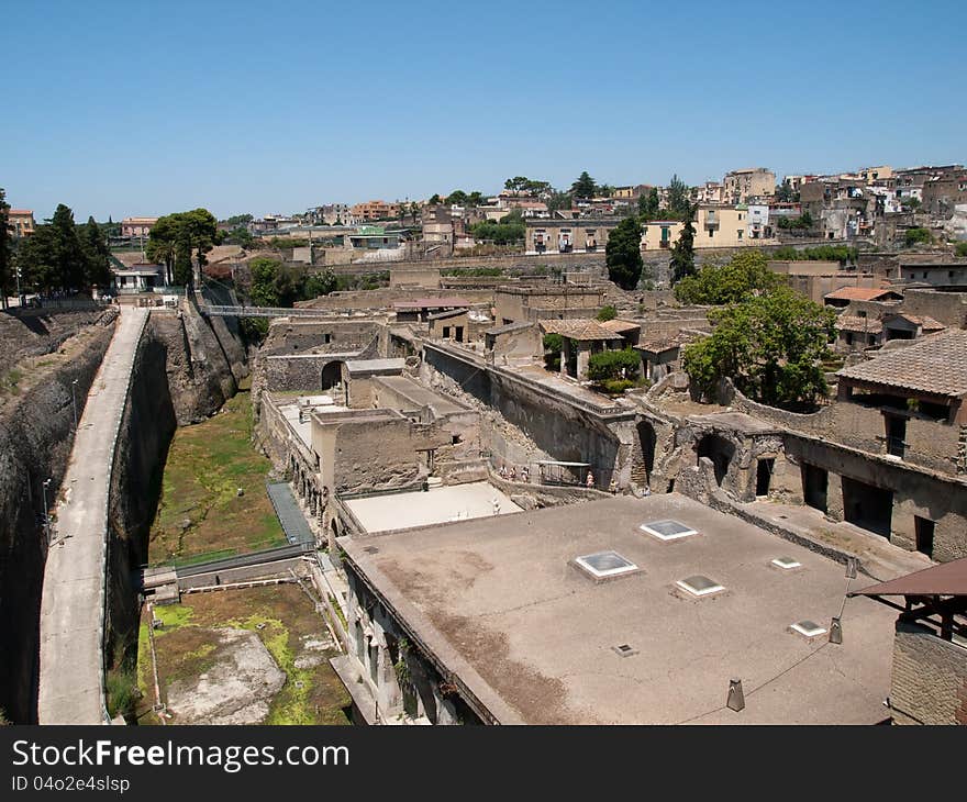 Ercolano buried town in Italy. Ercolano buried town in Italy