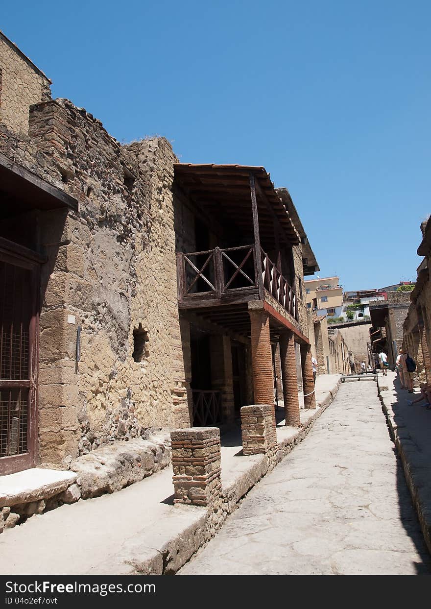 Ercolano buried town in Italy. Ercolano buried town in Italy