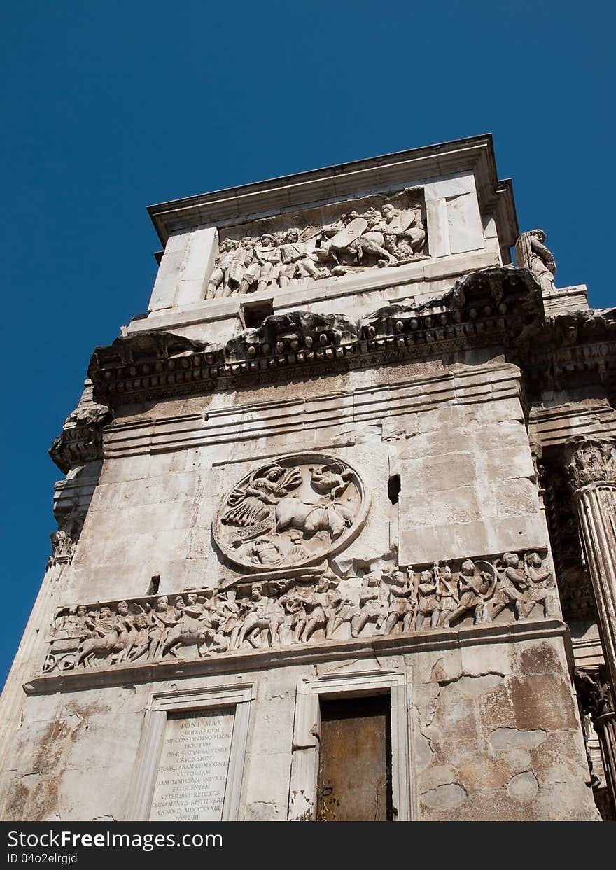 Arch of Constantine in Rome Italy. Arch of Constantine in Rome Italy