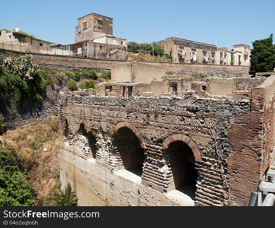 Ercolano buried town in Italy. Ercolano buried town in Italy