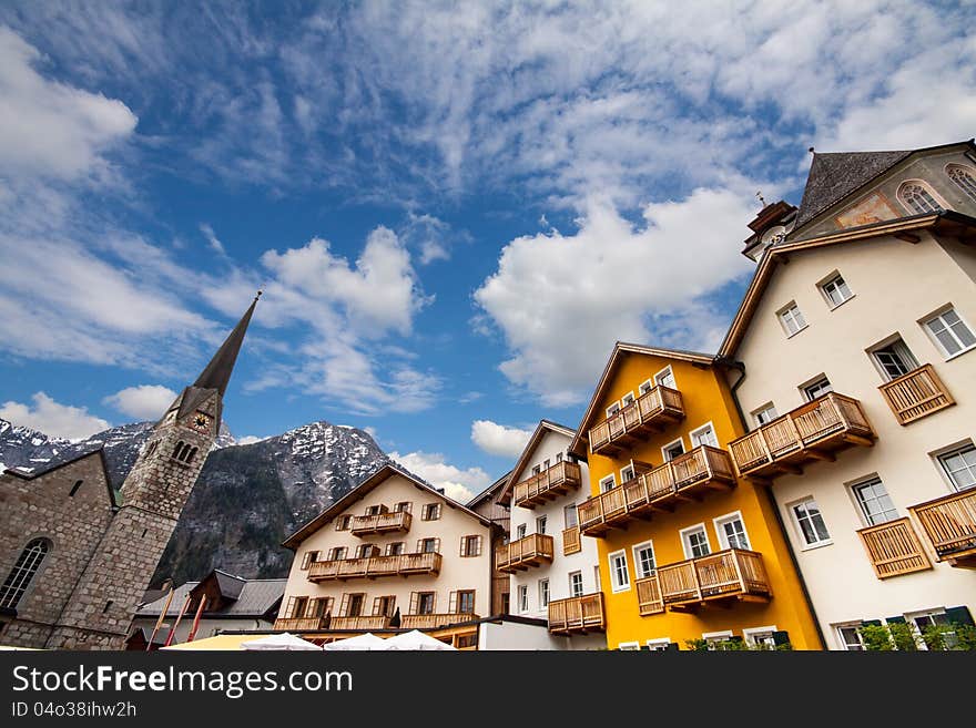 Beautiful  Alpine houses in Austria