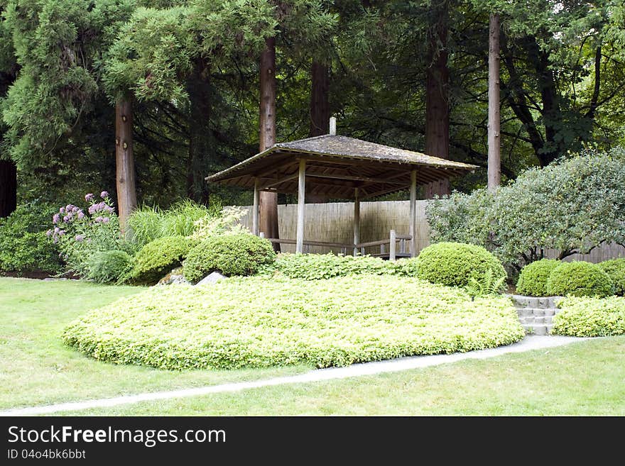 Pavilion in a garden