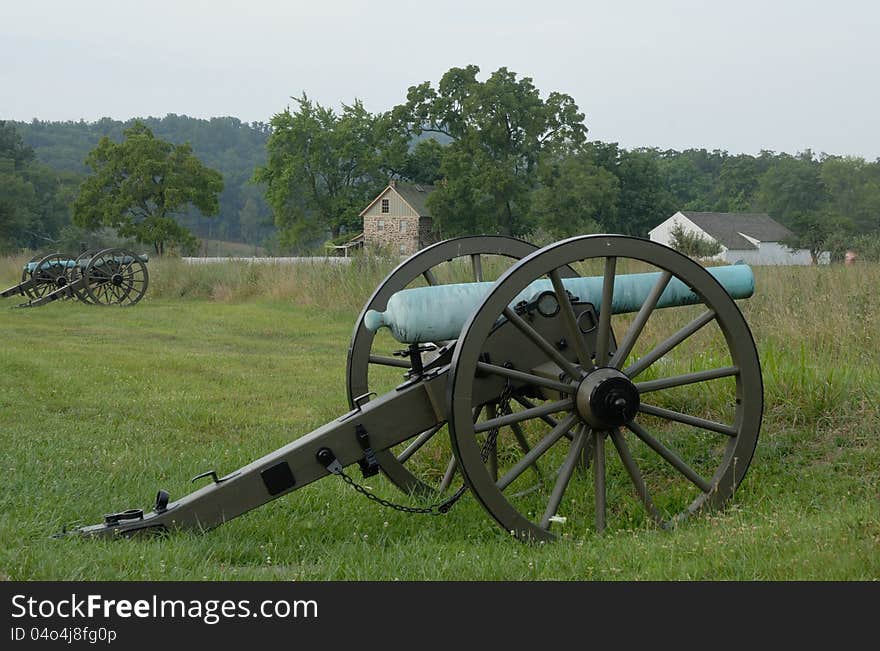 Gettysburg Cannon At Battlefield