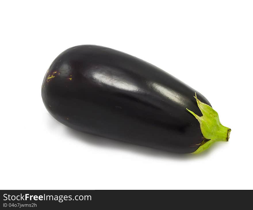 Eggplant on a white background