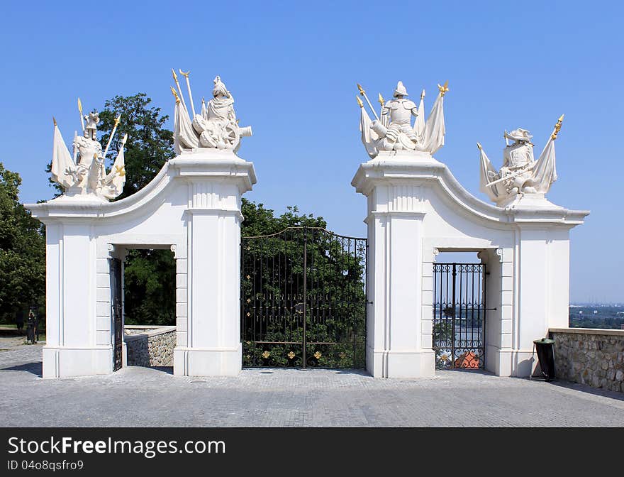 Bratislava castle gate. Slovakia