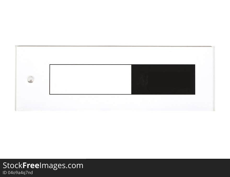 Blank tag isolated on white background. Price tag, gift tag, sale tag, address label.