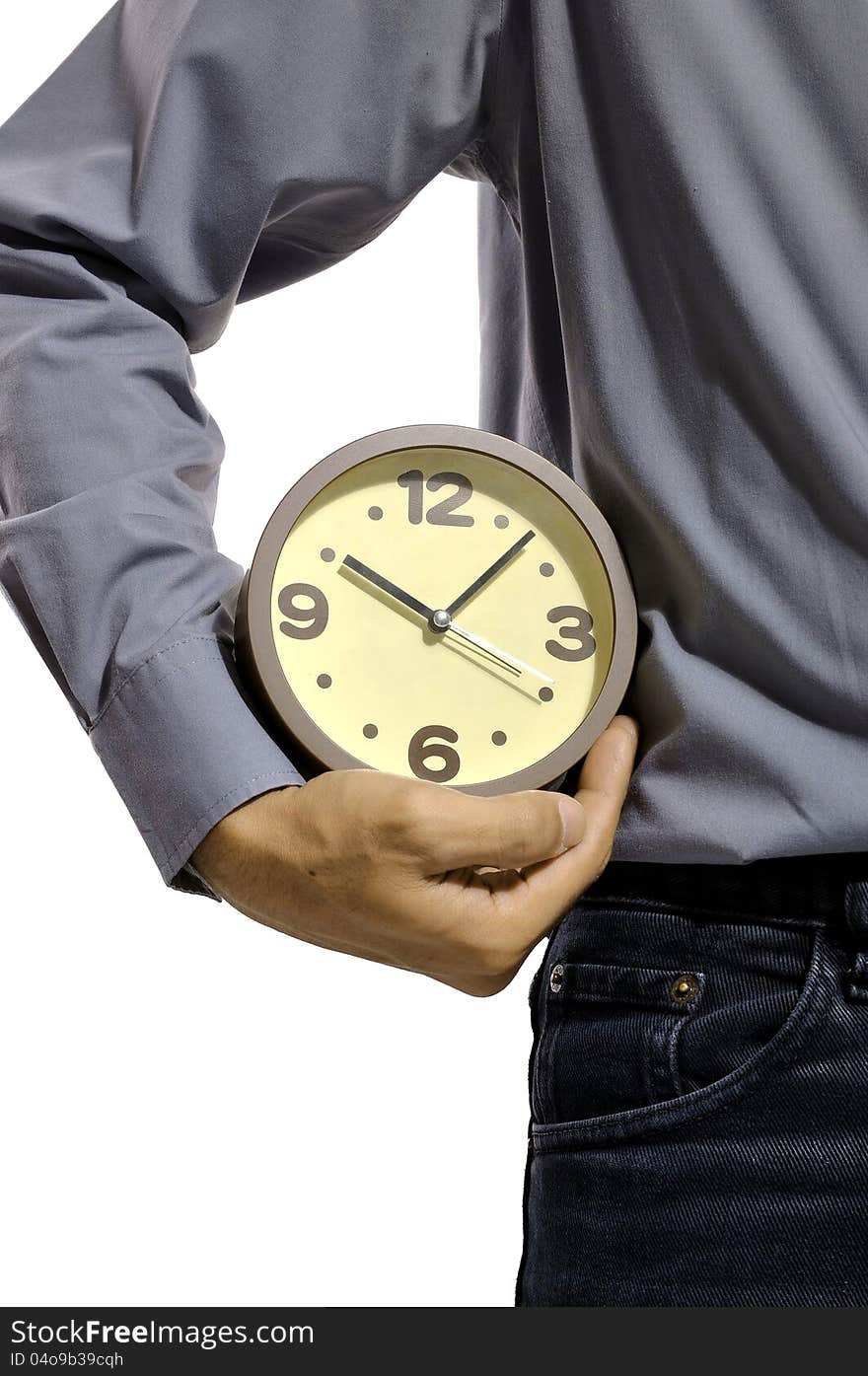 Holding Clock