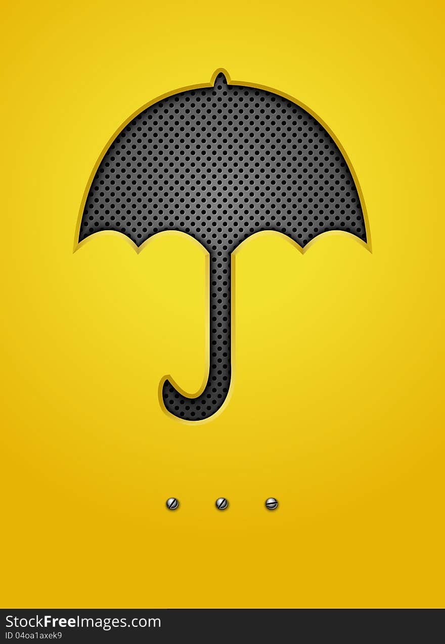 Abstract background with umbrella