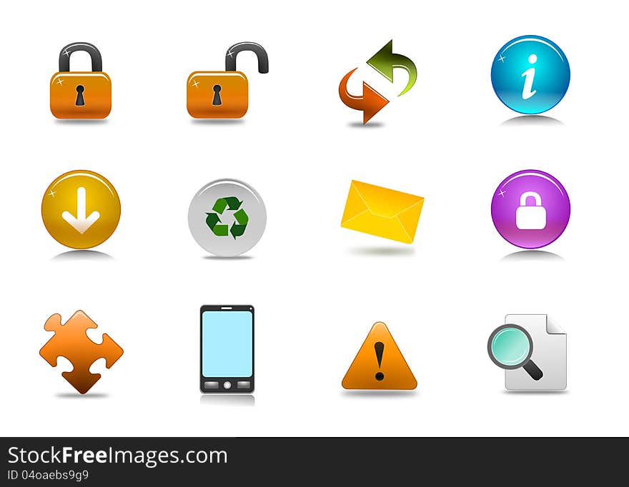 Set of detailed icons for multiple usage. Set of detailed icons for multiple usage.