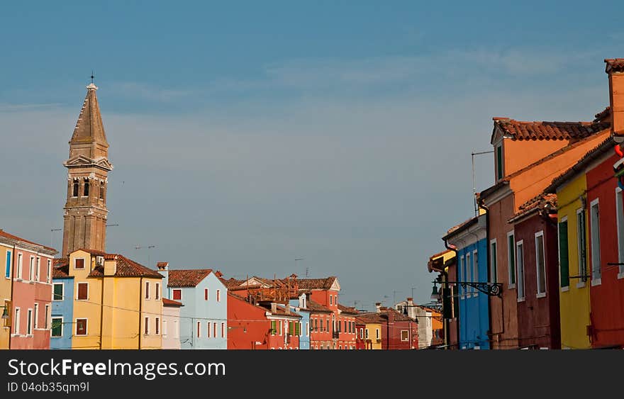 Colorful houses in Burano