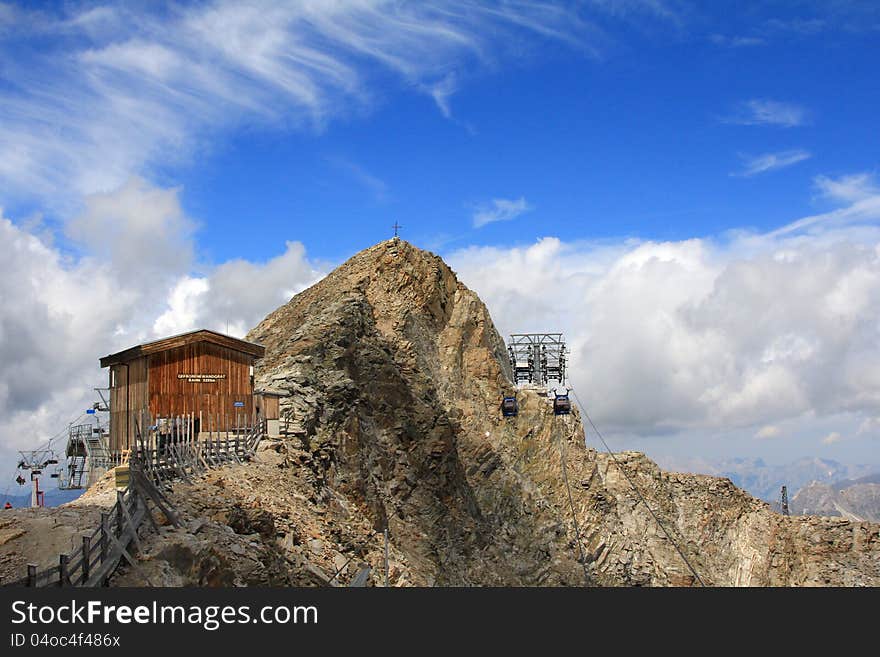 The Peak at Hintertuxer Glacier, ski area, Austria