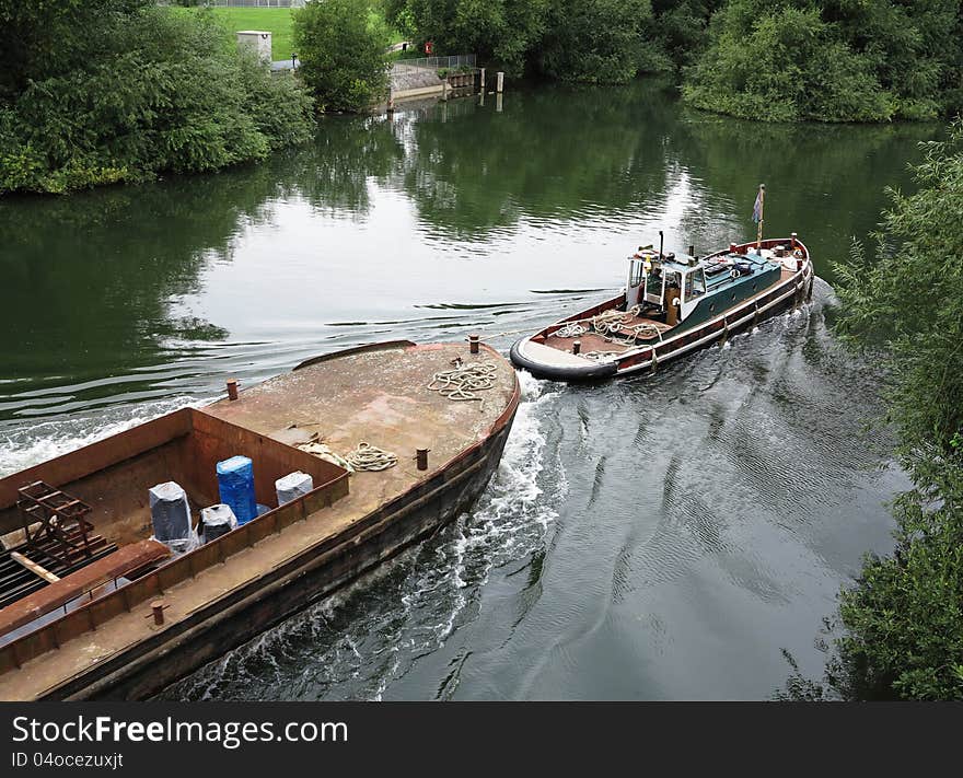 Tugboat on the River Thames