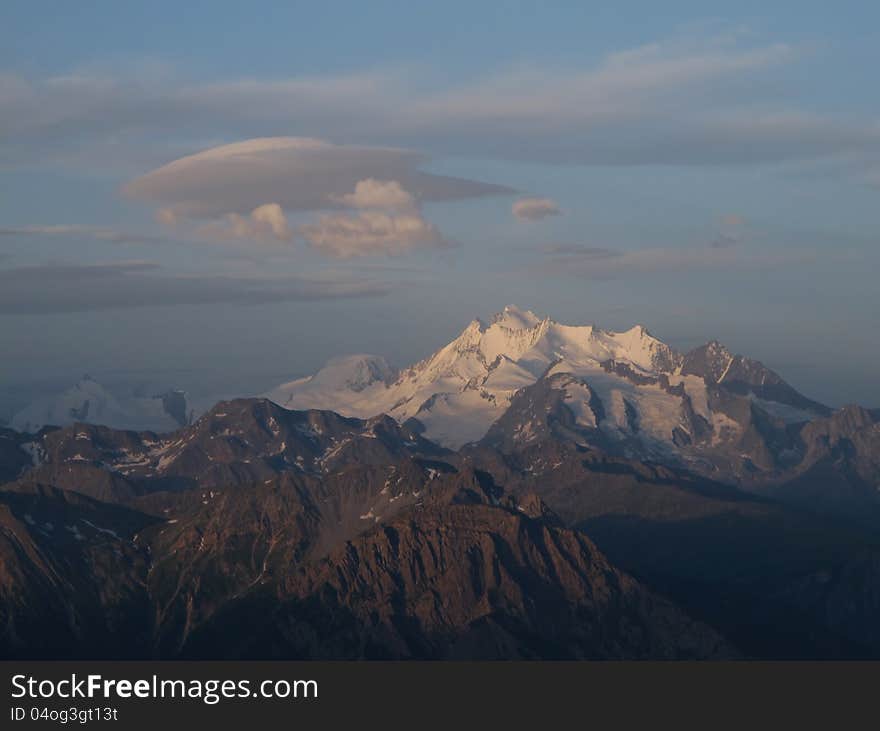 High mountains in the Canton Wallis. High mountains in the Canton Wallis.