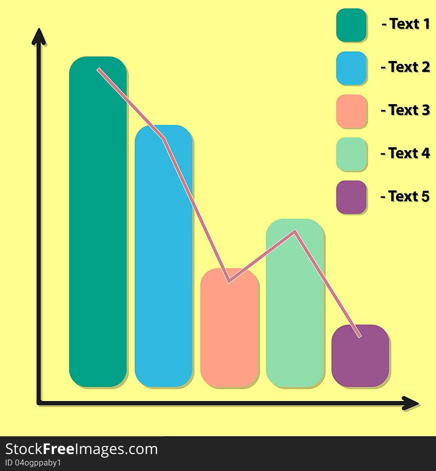 Abstract chart with lines in vintage style. Abstract chart with lines in vintage style