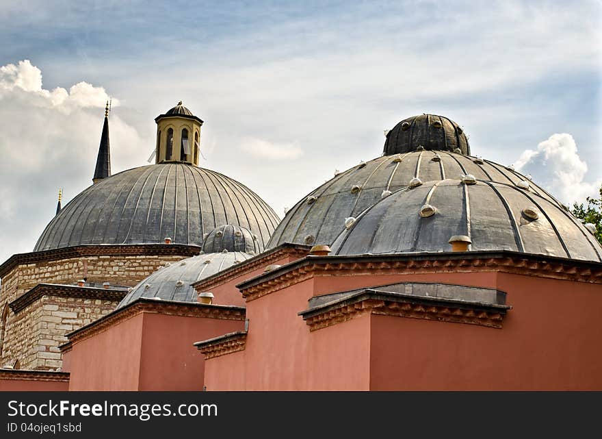 Domes of an ancient Hammam, Istanbul