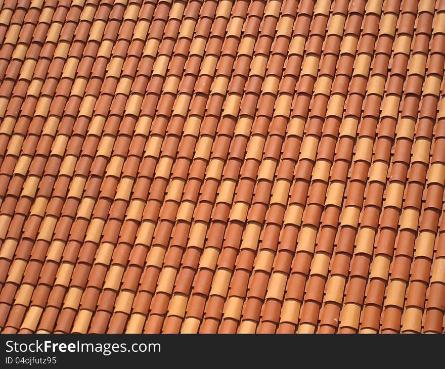 Roof tiling with brand new tiles