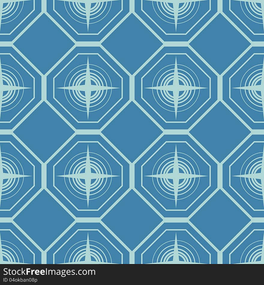 An abstract seamless geometric pattern. An abstract seamless geometric pattern