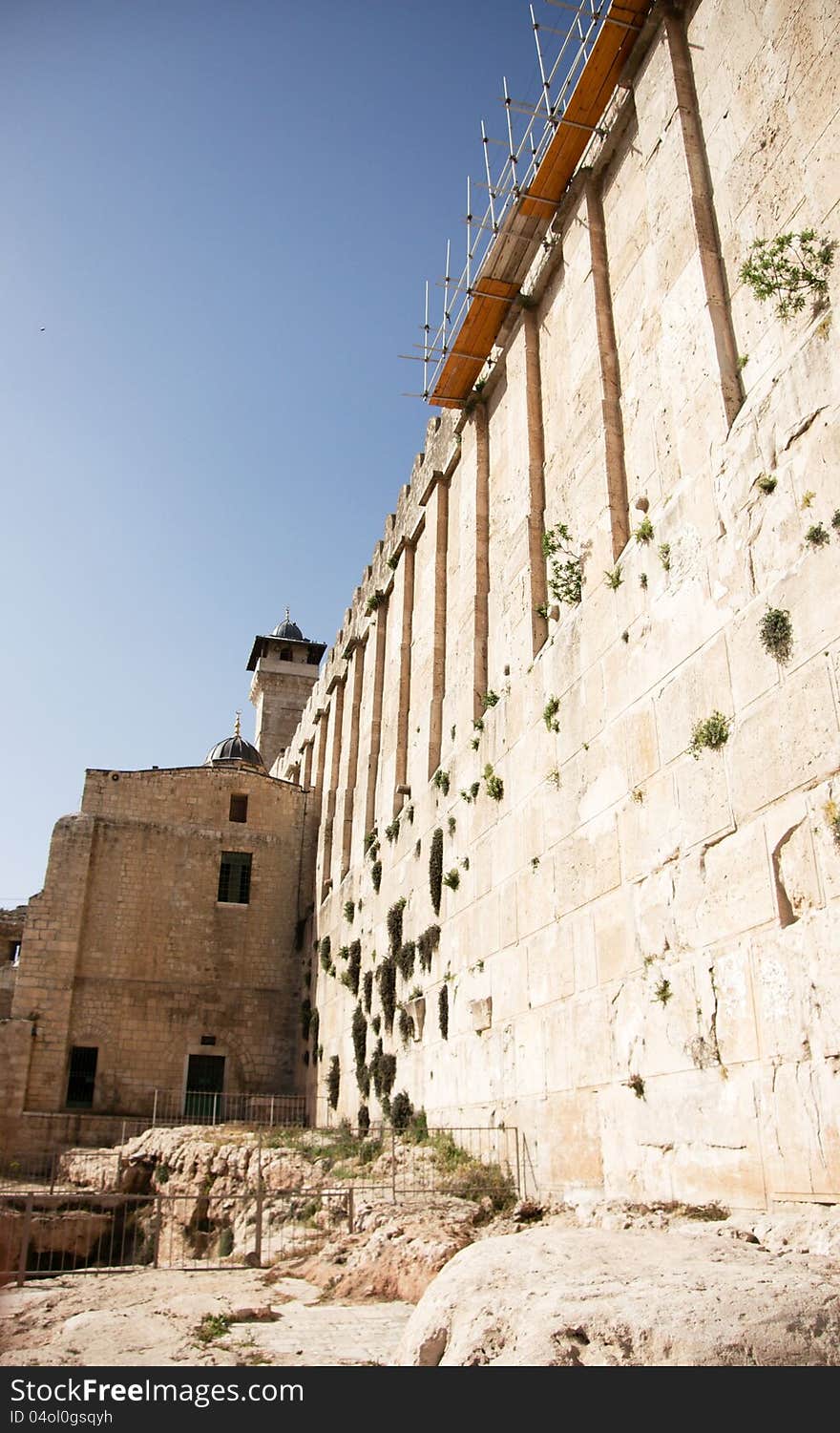 Holy place for islam and judaism in Hebron Machpela cave