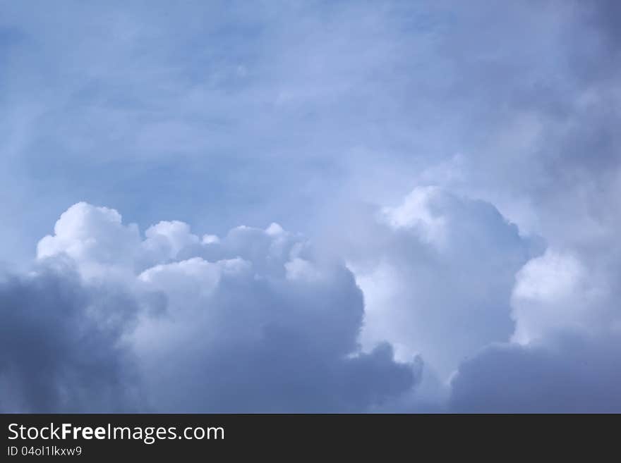 Blue cloudy sky