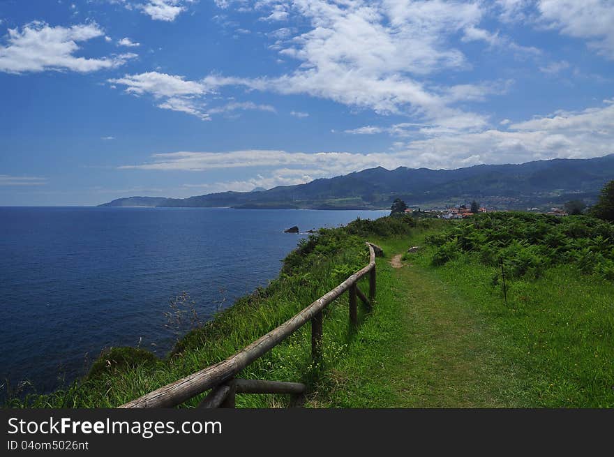 North Spanish coastal path. Asturias