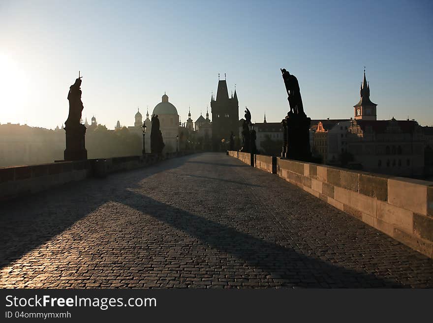 Charles Bridge At Dawn