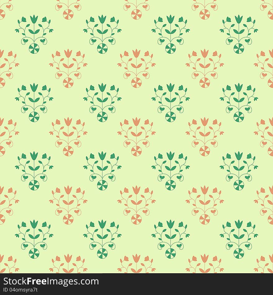 Abstract damask