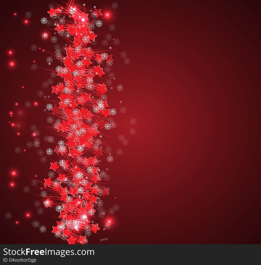 Christmas And New Year Night Sky Background