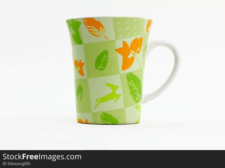 A mug depicting a natural green theme. It represents a healthy and organic lifestyle. A mug depicting a natural green theme. It represents a healthy and organic lifestyle.