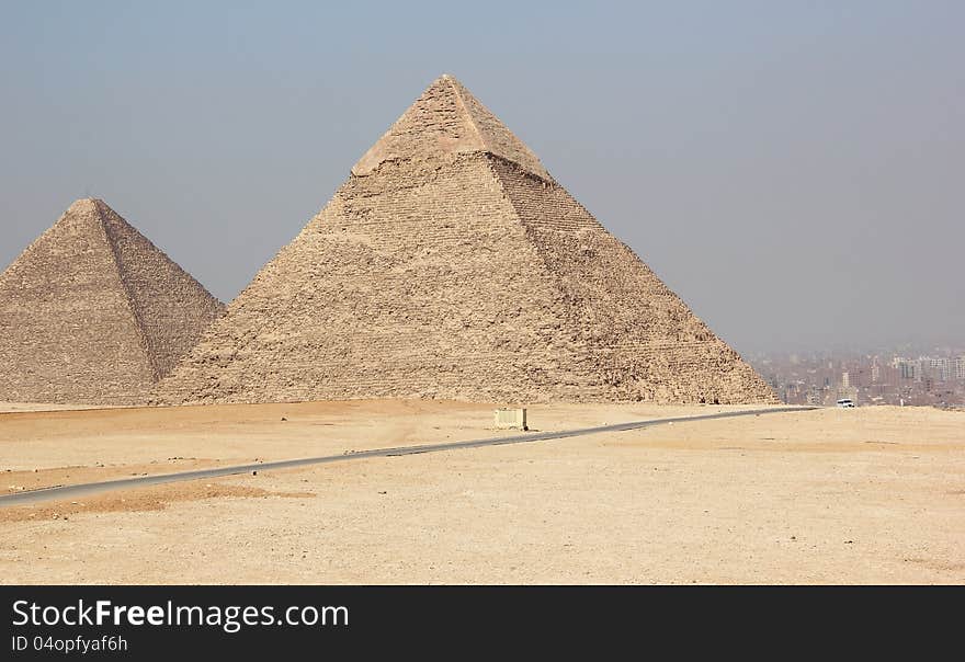 The Pyramid Of Khufu &x28;Cheops&x29; And Khafre.