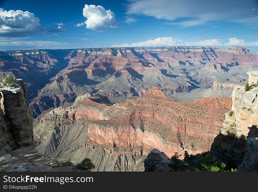 Grand canyon,arizona,USA-august 5,2012:panoramic view of grand canyon