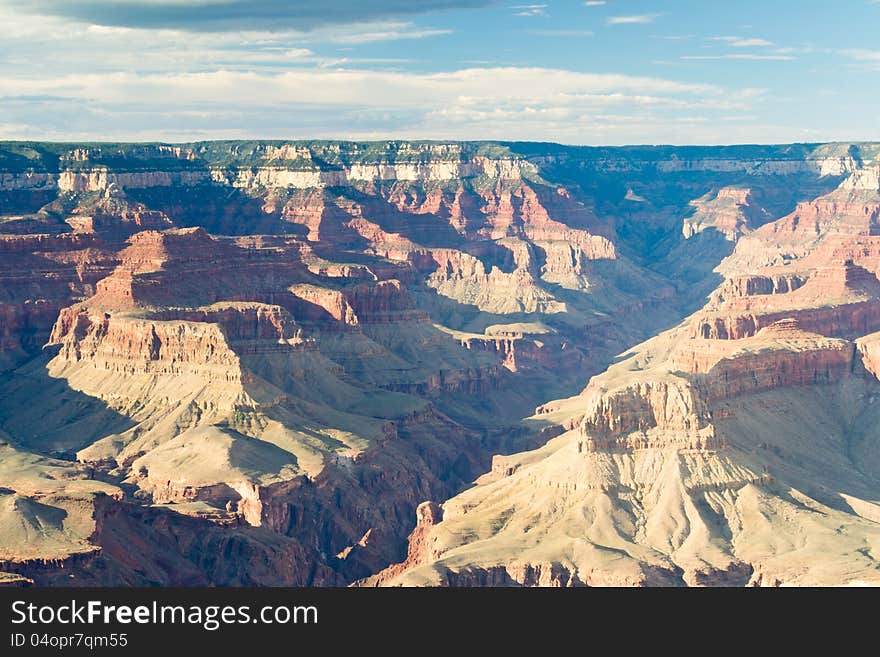 Grand canyon,arizona,USA-august 5,2012:panoramic view of grand canyon