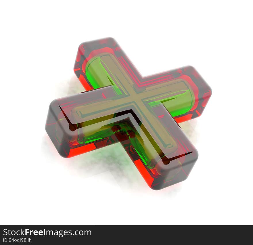 Pharmacy cross sign