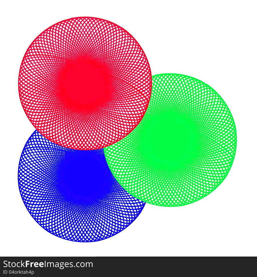 Image of hand drawing circle on white, rgb and pixels concept. Image of hand drawing circle on white, rgb and pixels concept