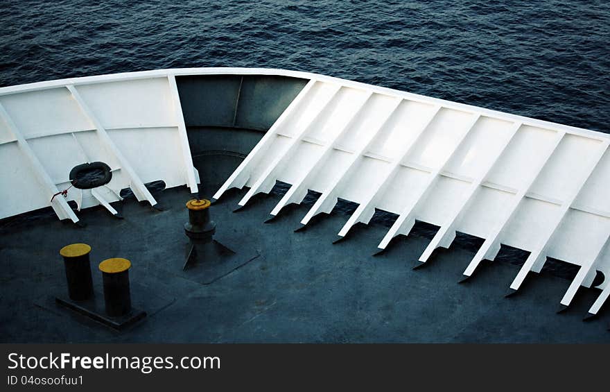 Deck of a ship