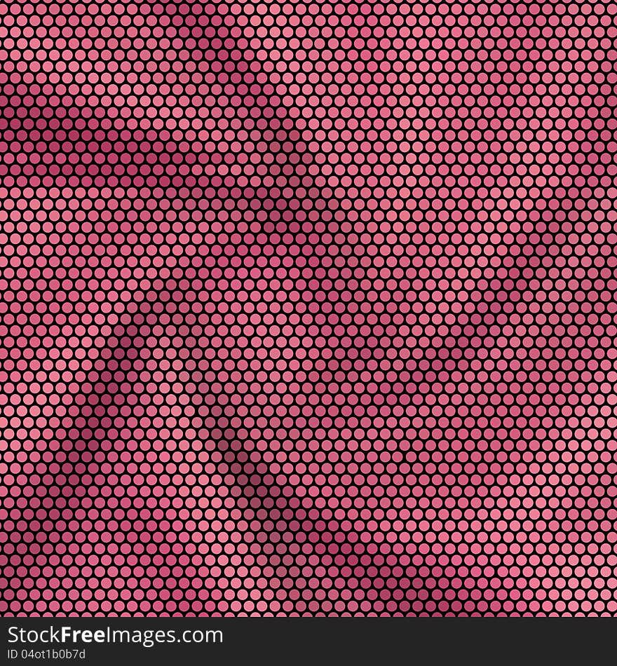 Pink swire circle mosaic background in vector. Pink swire circle mosaic background in vector