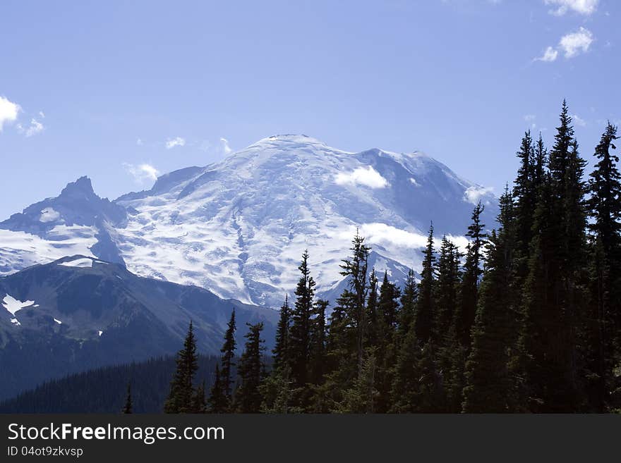 Mt. Rainier At Sunrise