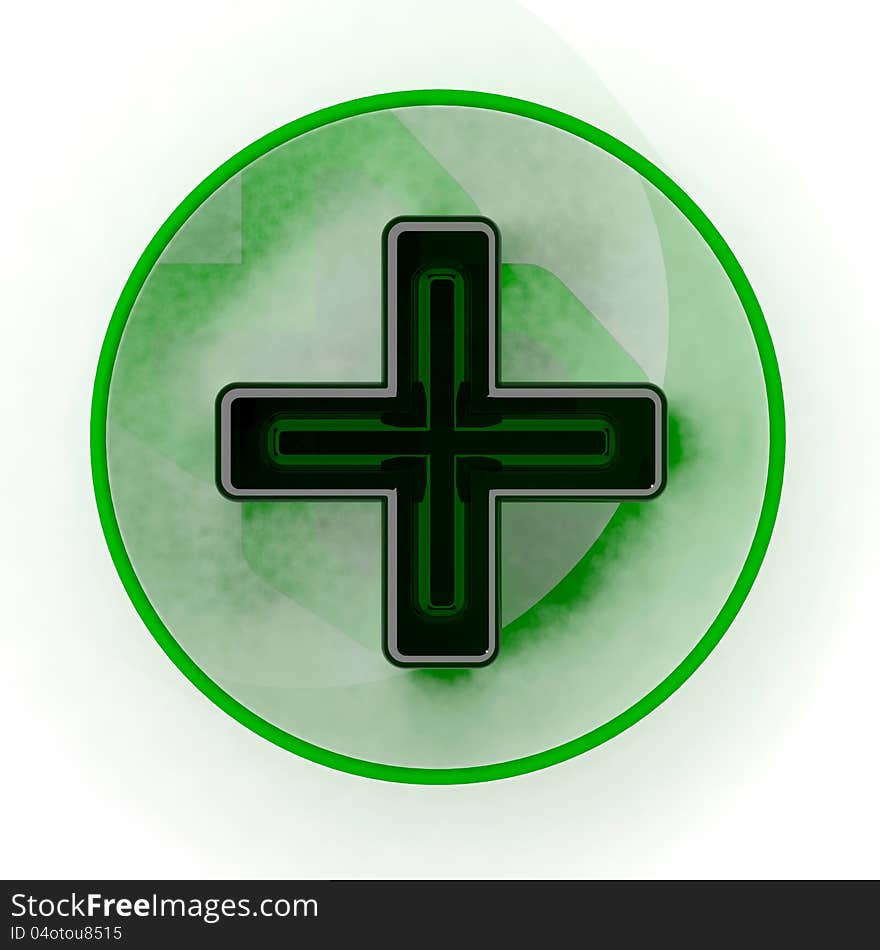 Pharmacy green cross sign