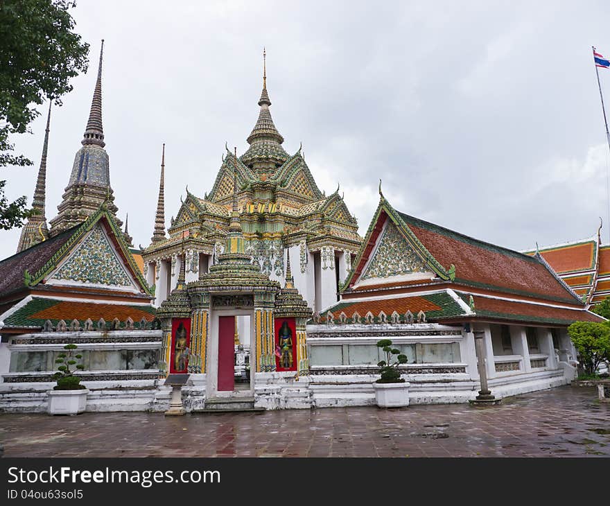 Pho temple, landmarks in Bangkok Thailand