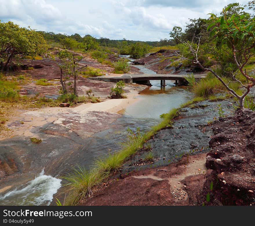 Soi Sawan Waterfall is part of the National Park Pha Taem Ubon Ratchathani Thailand. Soi Sawan Waterfall is part of the National Park Pha Taem Ubon Ratchathani Thailand.