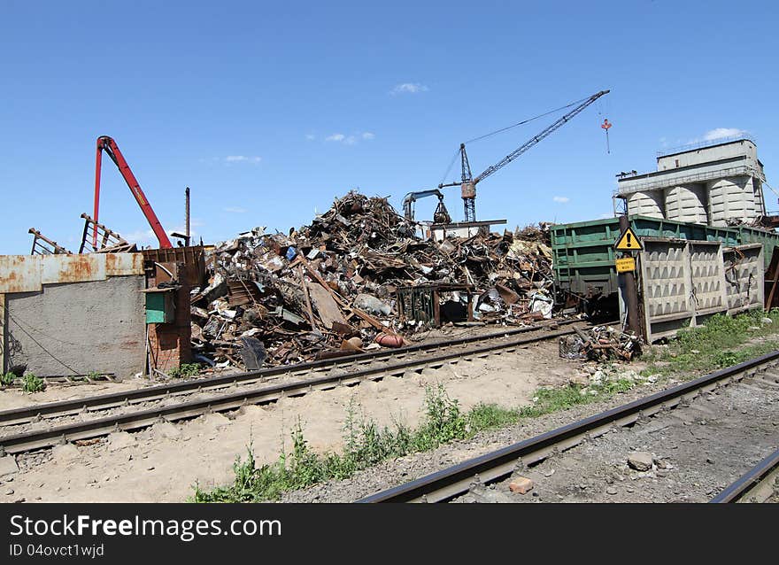 The site for the processing of scrap is the production capacity for recycling