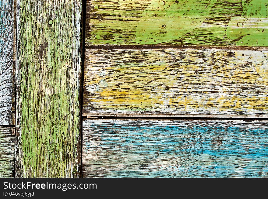 Grunge wood planks