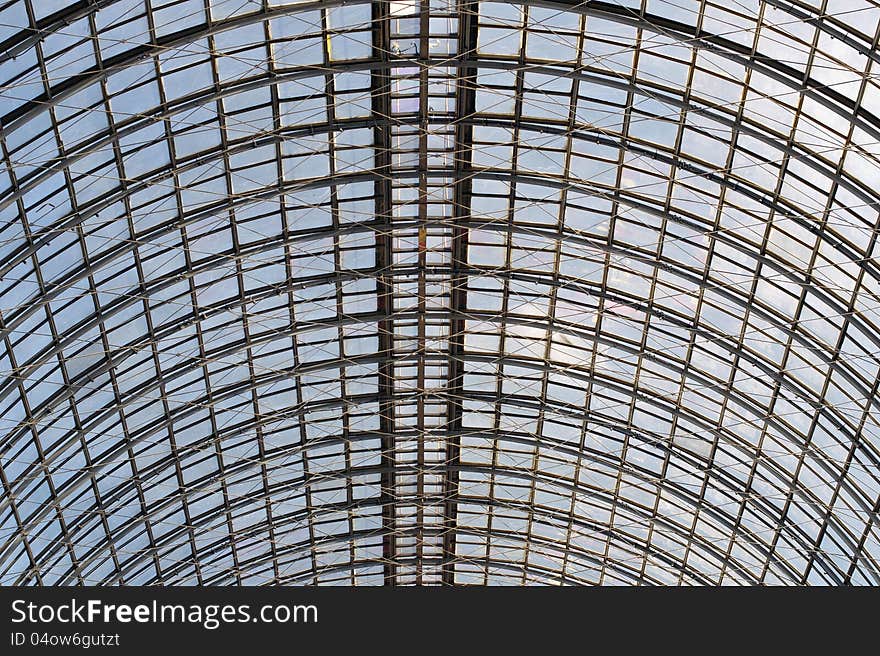 Bright and modern ceiling in a Shopping Mall. Bright and modern ceiling in a Shopping Mall