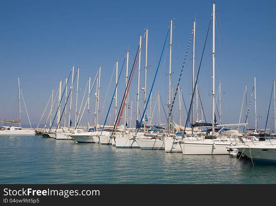 Yachts In The Harbor