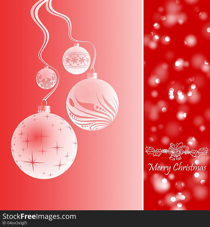 Beautiful Greeting Card of Merry Christmas