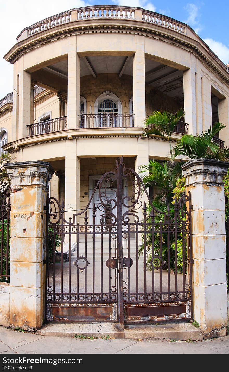 Architecture in Vedado district of Havana. Cuba.