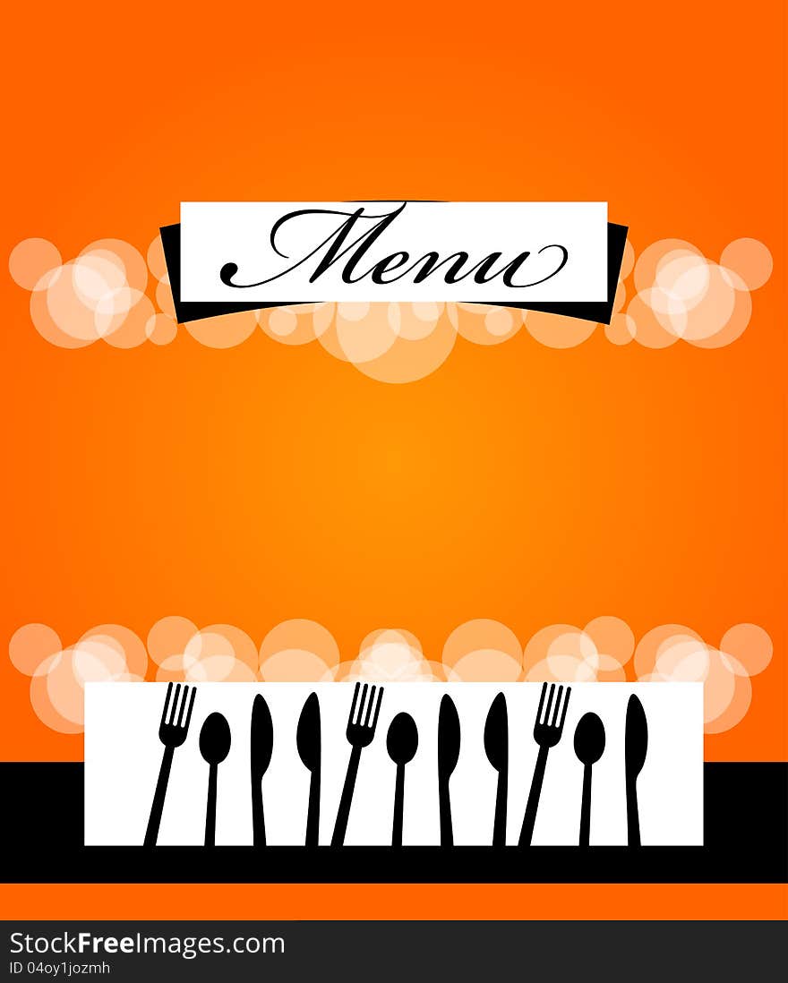 Menu template design